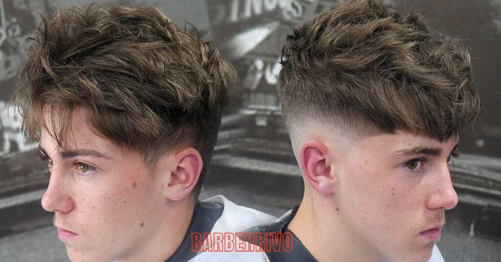 Blowout Fringe with Low Taper Fade