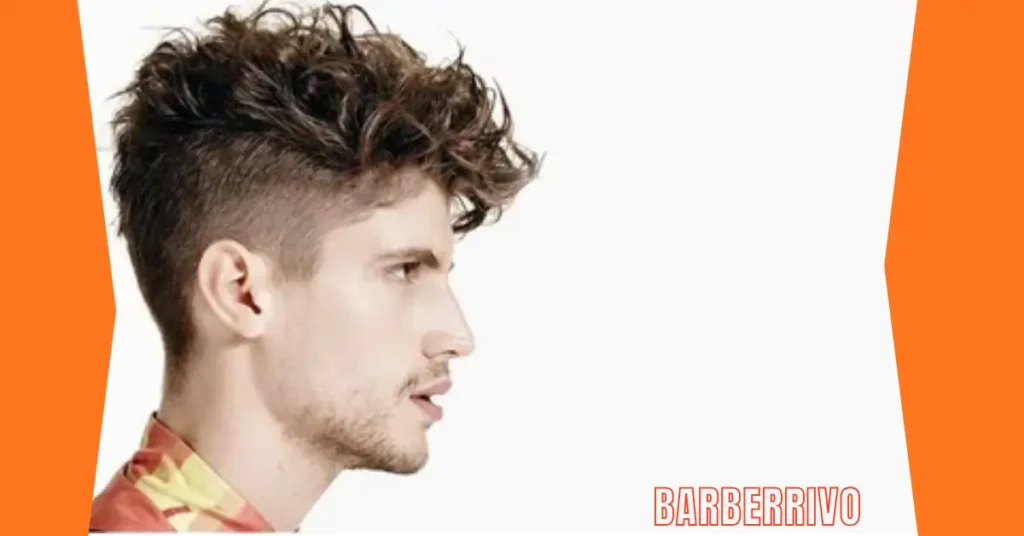 Curly Middle Part