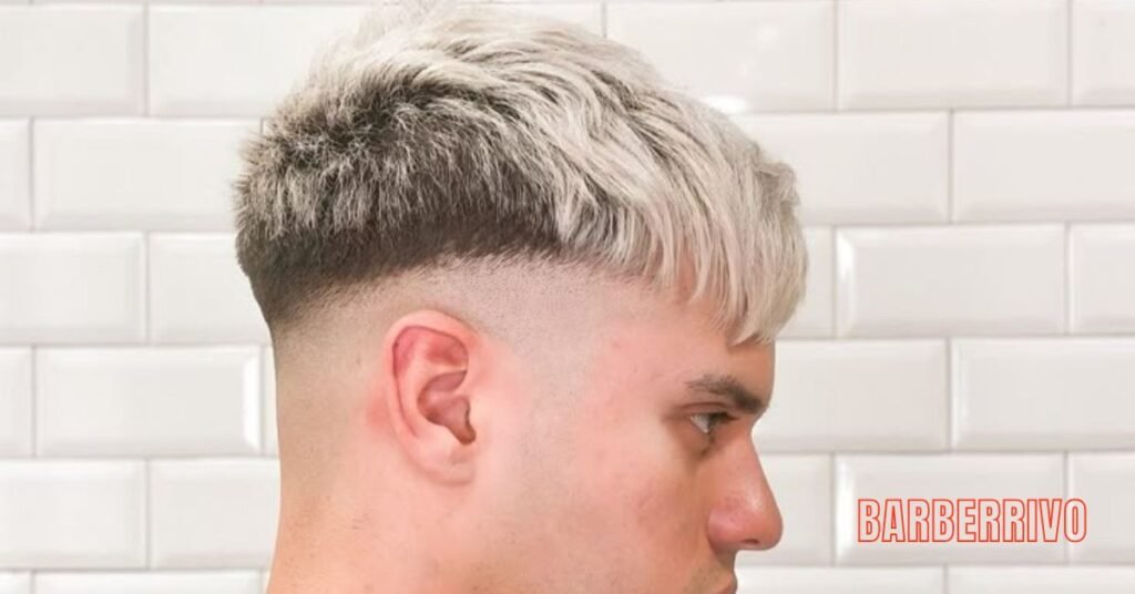 Low Taper Fade with Blonde Hair