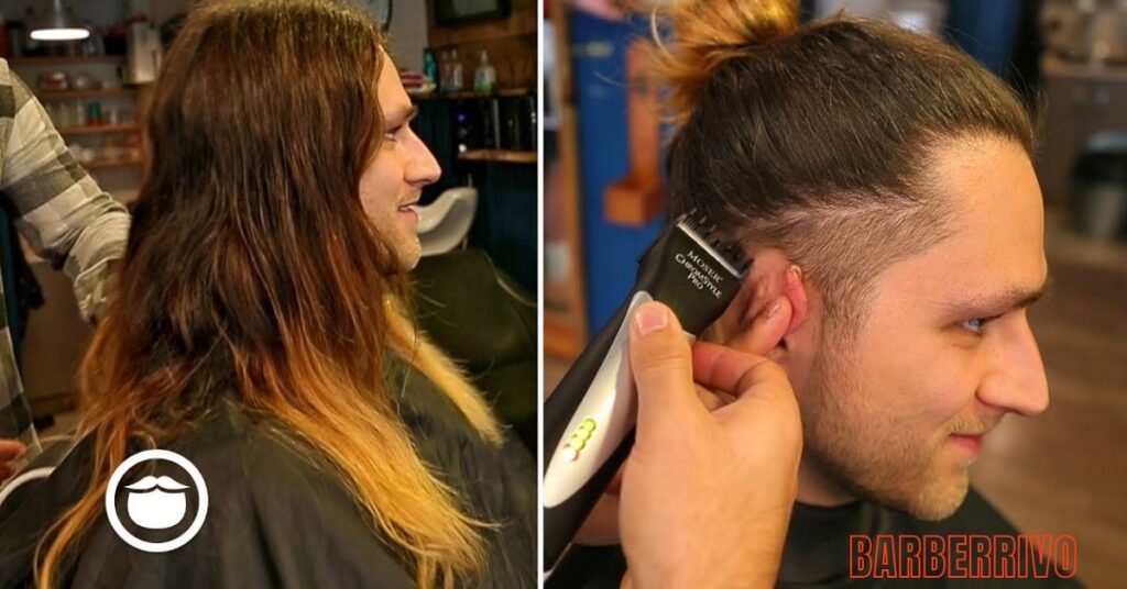 Low Taper Fade with Long Hair