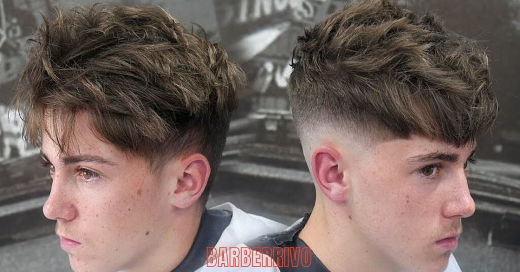 Low Taper Fade with Messy Top