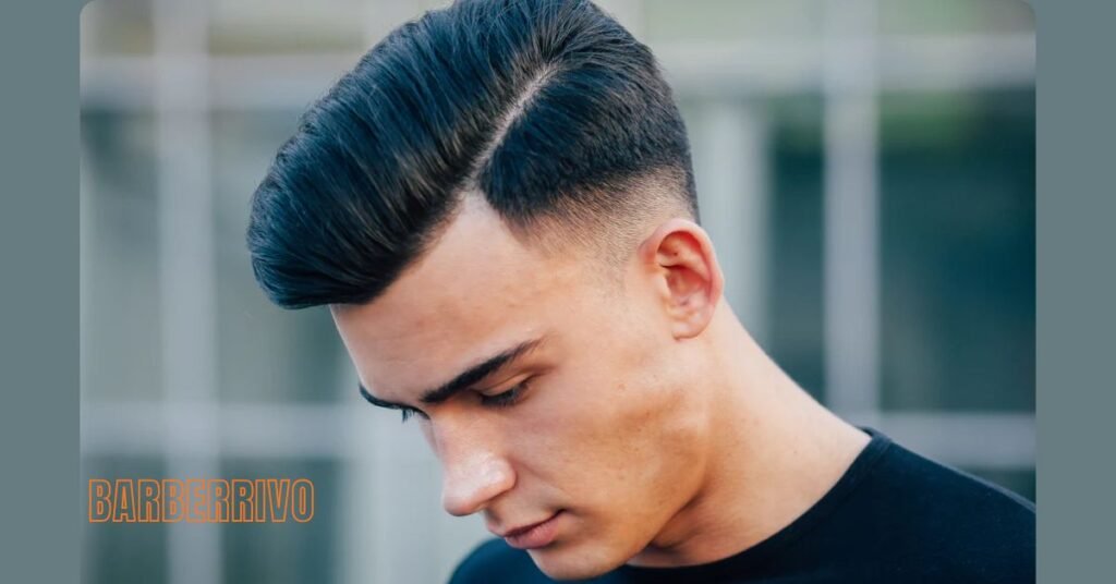 Low Taper Fade with Straight Hair