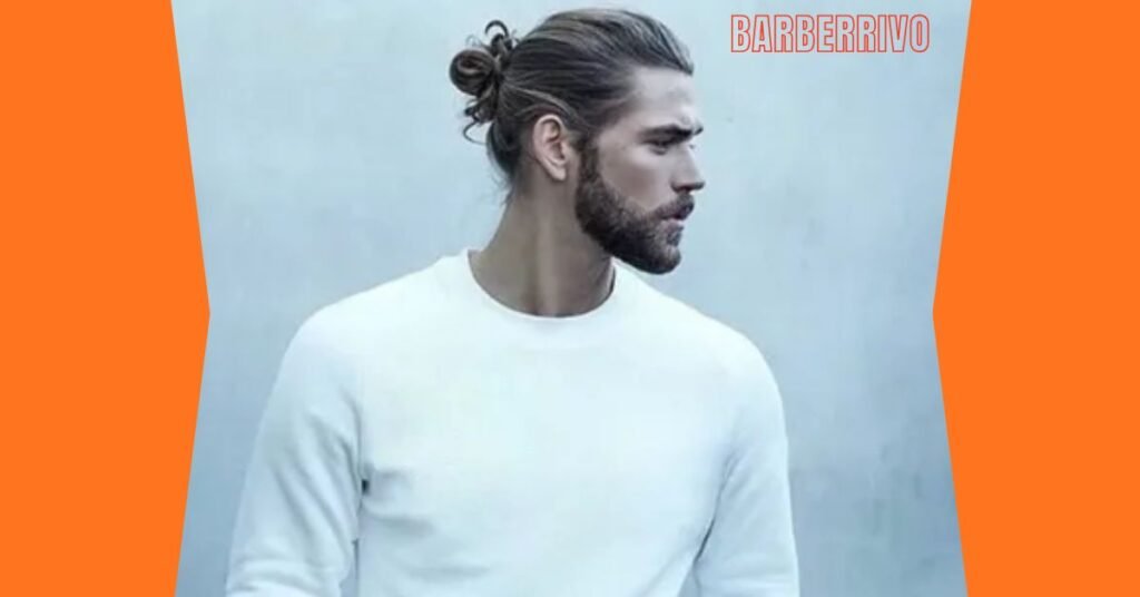 Man Bun with Middle Part