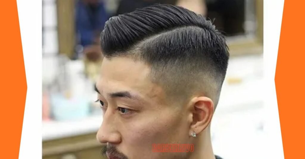 Mid Fade with Comb Over