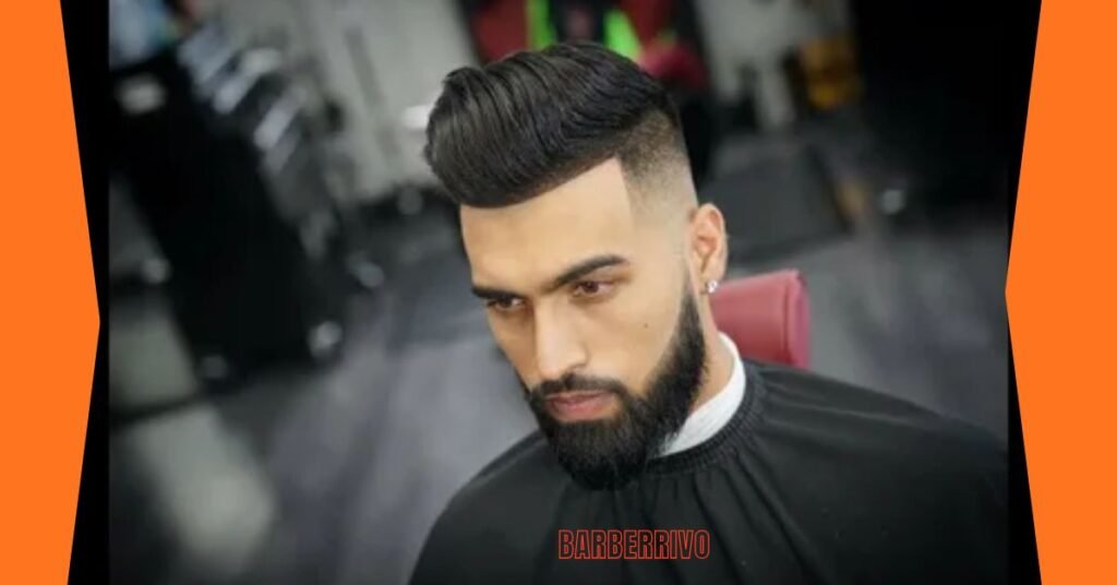 Mid Fade with Pompadour
