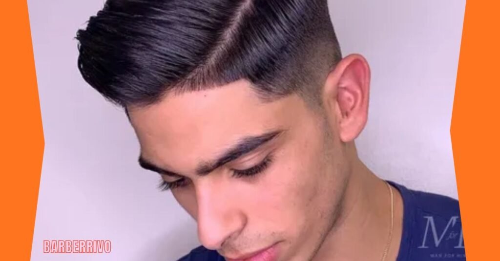 Mid Fade with Side Part