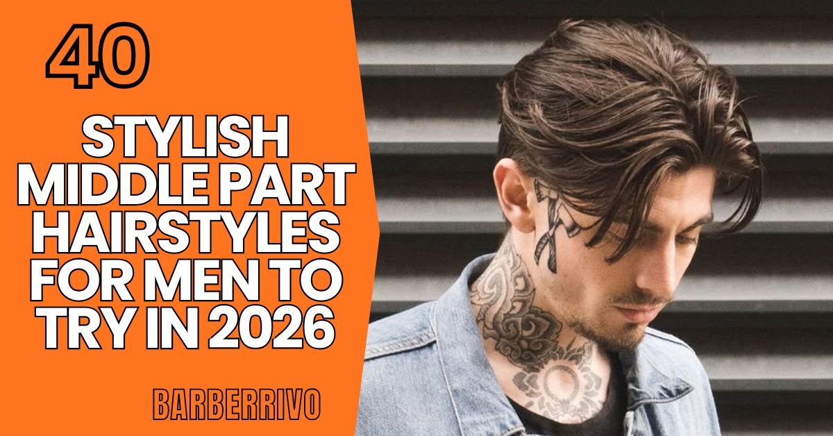 Middle Part Hairstyles for Men