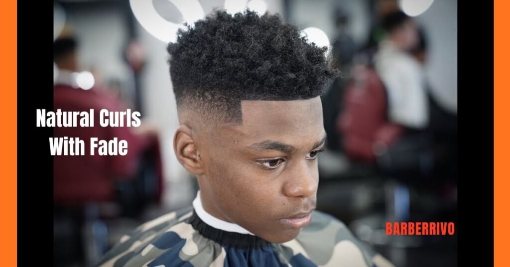 Natural Curls With Fade