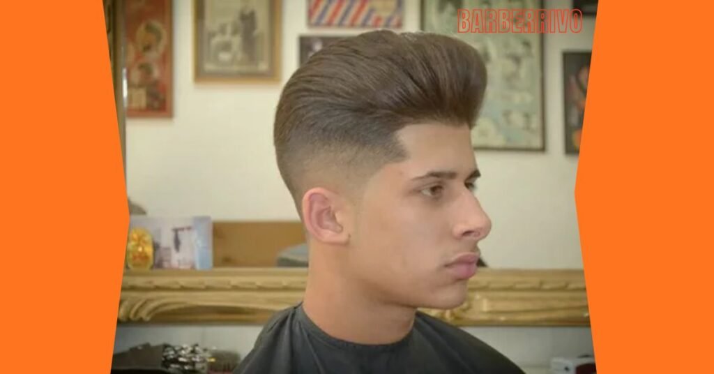 Pompadour Middle Part