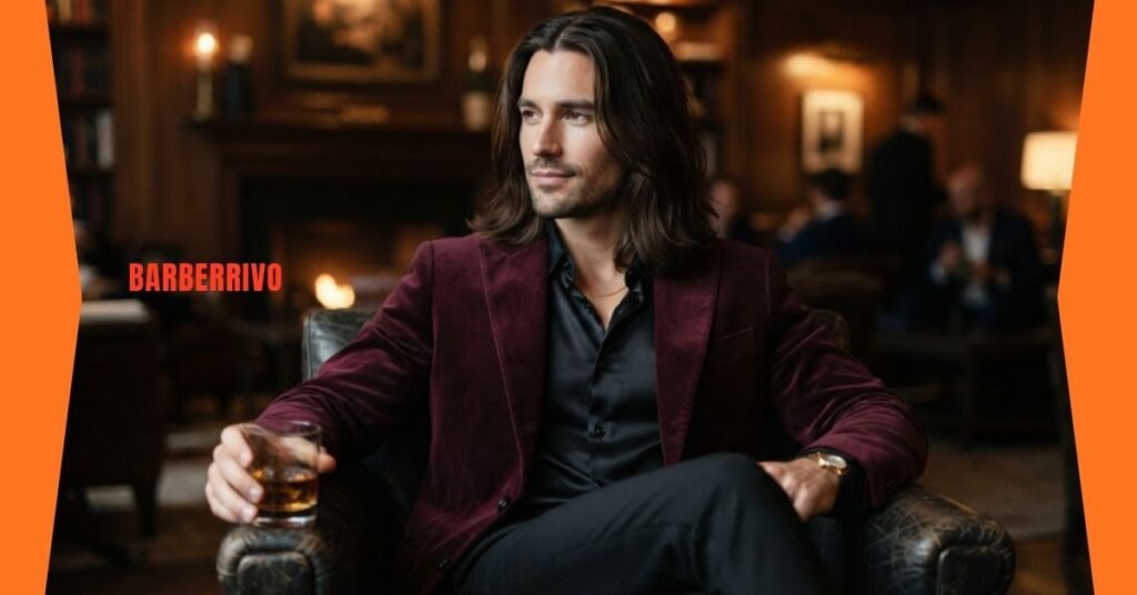 Center Parted Long Hair
