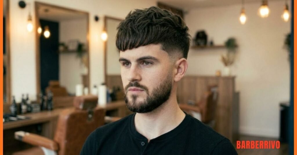 28 Textured Fringe Haircut Best Styles, Cutting & Styling Tips 14 Textured Fringe with Beard Fade